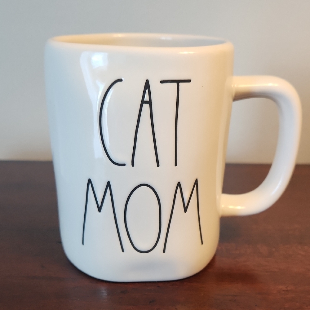 Cat Mom White Mug